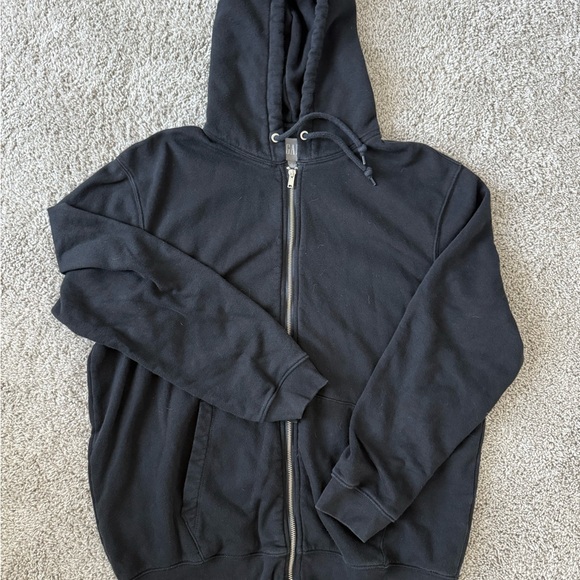 Men’s Gap Soft Zip Hoodie in Black - Size Large - Picture 2 of 4